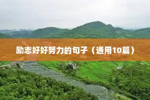 高情商励志发圈被秒赞的句子（精选10篇）