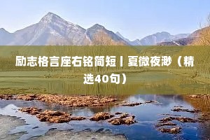 情感句子简短干净英文（通用40句）