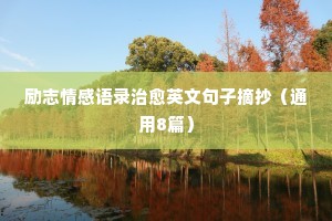 情感小说作家经典语录英文版（通用40句）