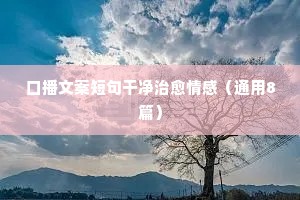 情感说说心情短语2017（精选8篇）