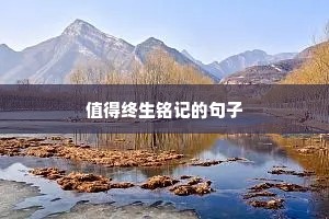 人生正能量励志的句子（精选10篇）