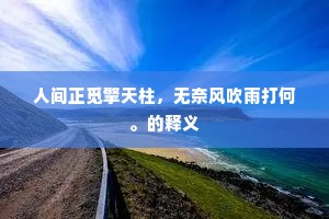 为见漫空儿女姿，义气稍回君子正。的解释