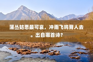 一点青螺白浪中，全依水府与天通。出自哪首诗？