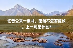 元是我王金弹子，海棠花下打流莺。下一句是什么？