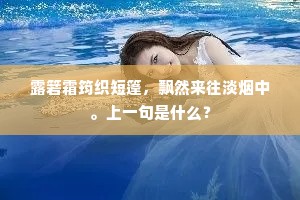 自嗟落魄无成事，明日春风又一年。下一句是什么？