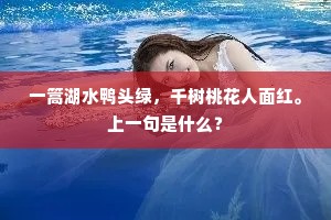 河伯空忧水府贫，天吴不敢相惊动。出自哪首诗？