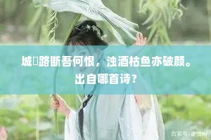 但听嵩山万岁声，将军旗鼓何时偃。出自哪首诗？